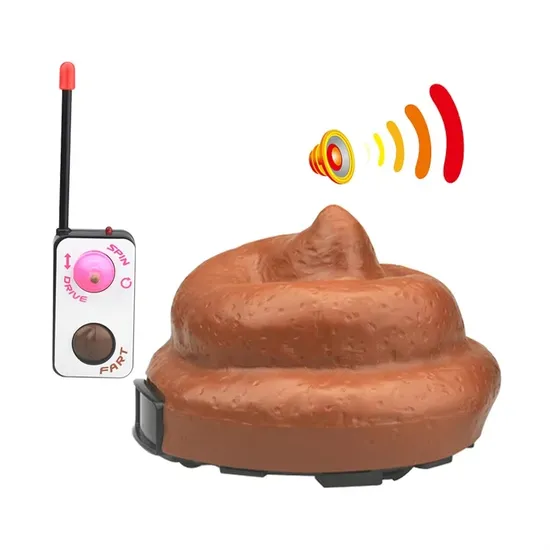 Gdshowow Remote Control Speed Poop RC Hobby Jacko Toys R/C Poo Toy