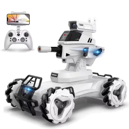 Intelligent Battle RC Drift Gel Blaste Tank Toys Water Bomb Remote Control Tank Car Toy for Kids Programming Radio Control Toys