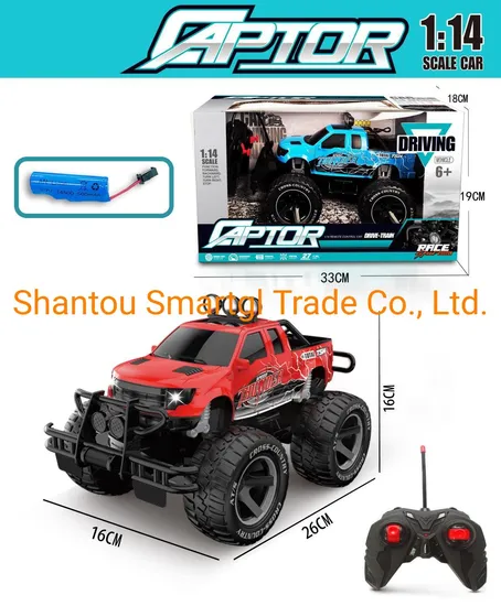 1 to 14 Scale 4 Functions Remote Control Jeep Toy with Lights