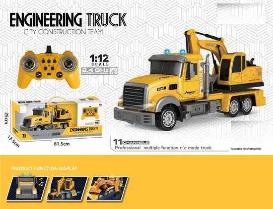 1 to 12 Scale 2.4G Radio Control Engineering Truck Remote Control Construction Car