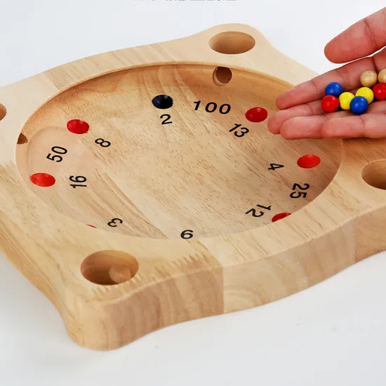 Customized Wooden Spinning Wheel Parent-Child Toys Kids Toy Wooden Toys