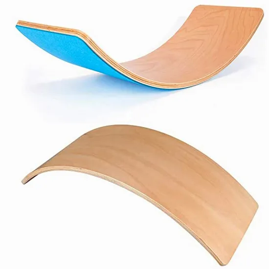 Baby Rocker Curvy Wood Kids Fitness Gym Wooden Balance Board