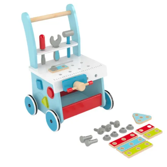 Wooden Push & Pull Along Multifunctional Baby Walker