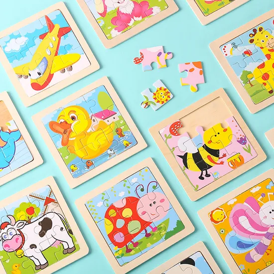 9 Piece Wooden Children′ S Puzzle Toy