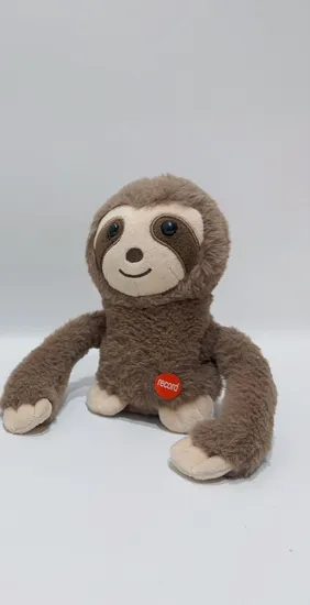 Cuteoy Somersault Sloth Electronic Interactive Repeats What You Say Plush Singing Lullabies Animal Repeating Plush Stuffed Animal Toy
