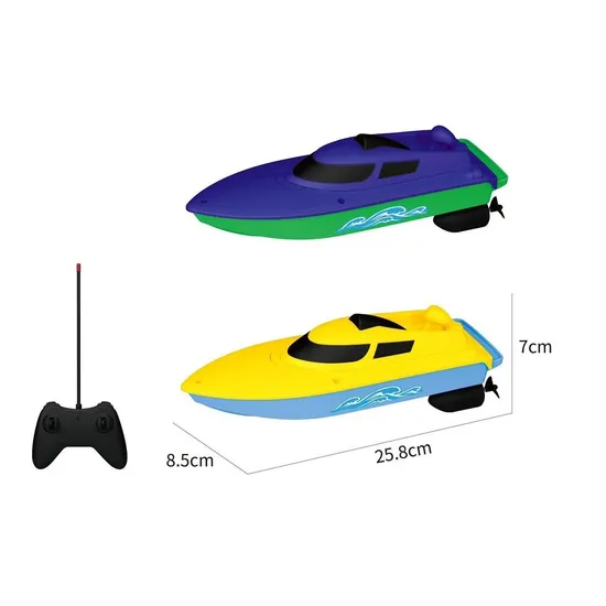 27m Hz 4-Channel RC Boat Ship Toys Speedboat for Kids