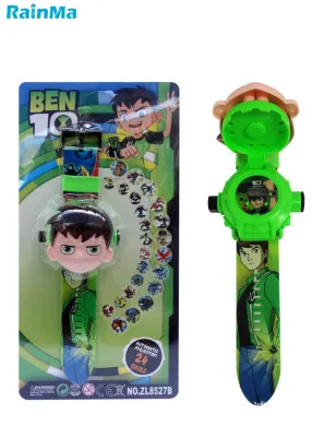 Factory Price 24 Picture Cartoon Kids 3D Projection Watch Toy