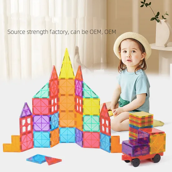 Factory Price Color Window Magnetic Pieces Educational Children′s Blocks