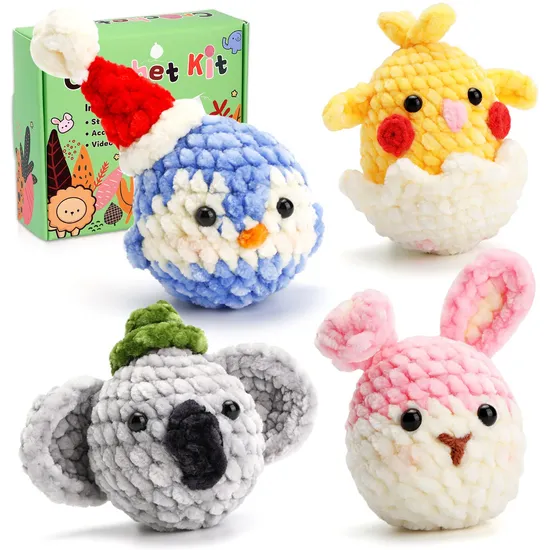Animal Crochet DIY Kit Knitting Factory Wholesale Beginner Kit