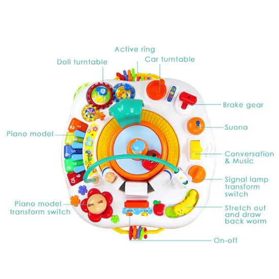Multifunctional Activity Learning Table Baby Infant Study Toys for Early Brain Development