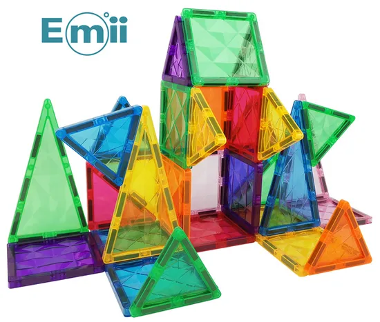 Emii Magnetic Building Blocks 80 PC- Magnet Toys Building Strongest Magnets Magnetic Tiles Toys