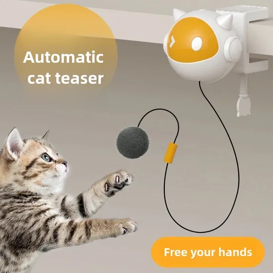 Interactive Electric Cat Toy Ball with Automatic Lifting Fun