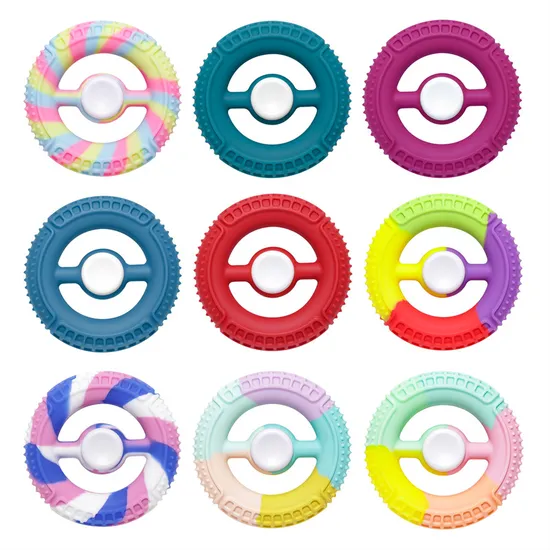Stress Reliever Fidget Toy Squeeze Grab Sensory Popper Silicone Hand Grip Toys
