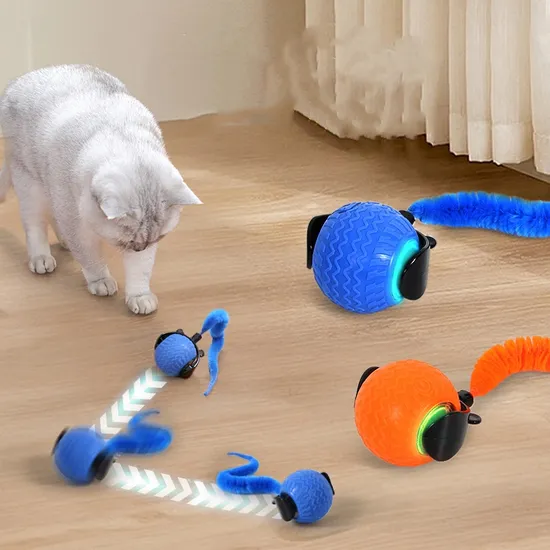 360 Smart Automatic Interactive Interactive Cat Toys Rolling Ball with USB Charger