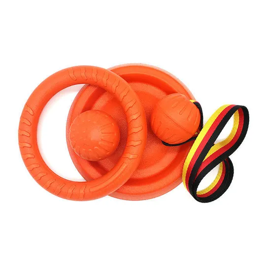 Low MOQ Safety EVA Foam Material New Style Flying Plate Hide and Seek Dog Toy Pet Chew Toys