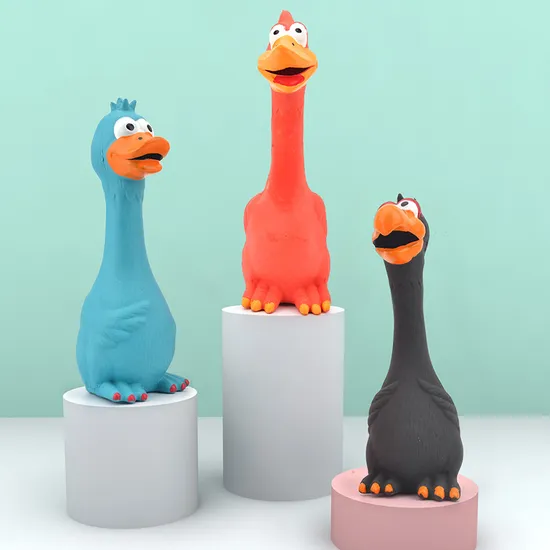 Shrilling Chicken Squeaky Latex Fetch Interactive Play Dog Latex Toys