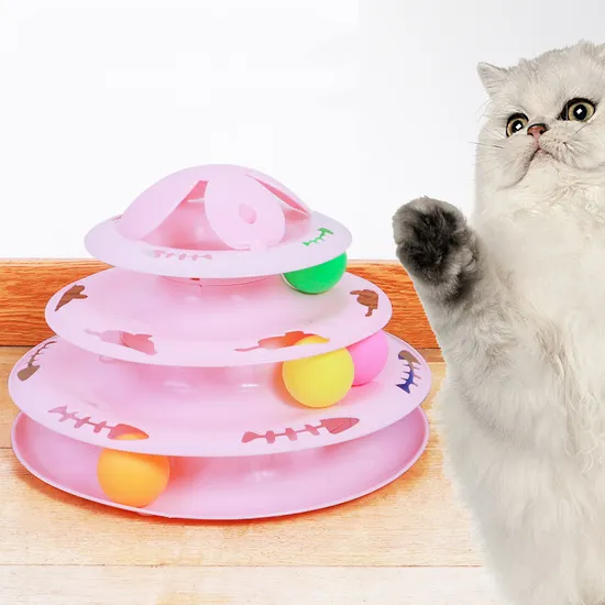 Manufacturer Wholesale Three Layer Four Layer Pink Blue White Cat Toy