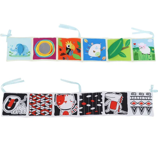 Fashion Custom Quite Fabric Baby Learning Animal Cloth Book Gift Children Toy Book with Customized Logo (CB13)