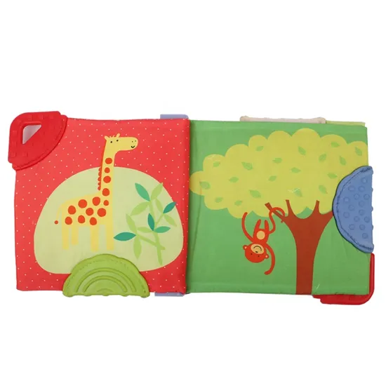 Customized Eco-Friendly Educational Materials for Kids with Teether Book