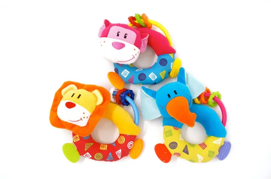 Baby Kids Colorful Multi-Animal Rattles
