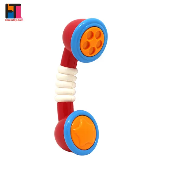 Wholesales Eco Plastic Baby Rattle Toys with Squeaky Sound