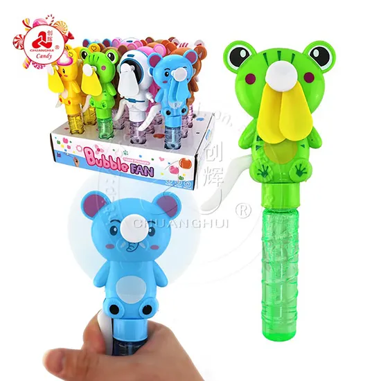 Cartoon Mix Animal Bubble Fan Hand Press Fan and Summer Water Toy