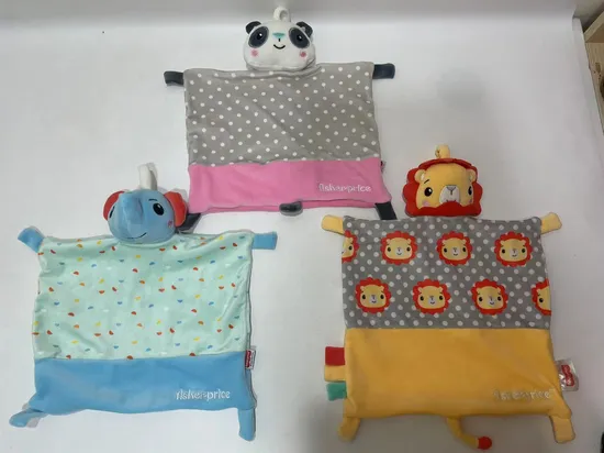 3 Asstd Baby Cute Cartoon Plush Drool Towel Easy to Clean