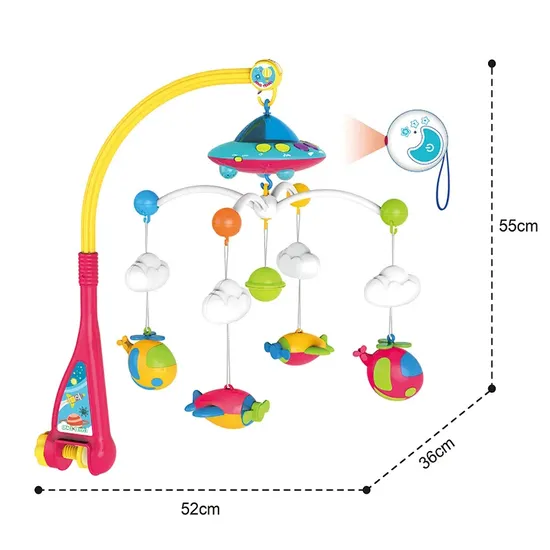 Musical Night Light Mobile Baby Bed Bell with 108 Song