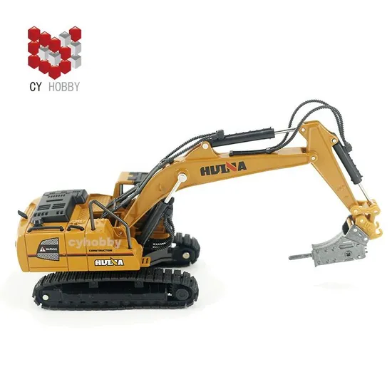 Hot Selling Huina 1811 1: 60 Alloy Drilling Machine Children Toy Model Static Engineering Vehicle Series Outdoor Toys Car