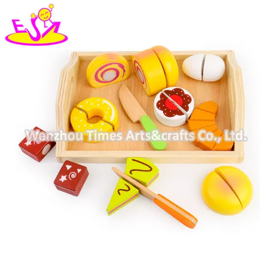 New Design Delicious Miniature Wooden Toy Food Set for Children Pretend Play W10b211