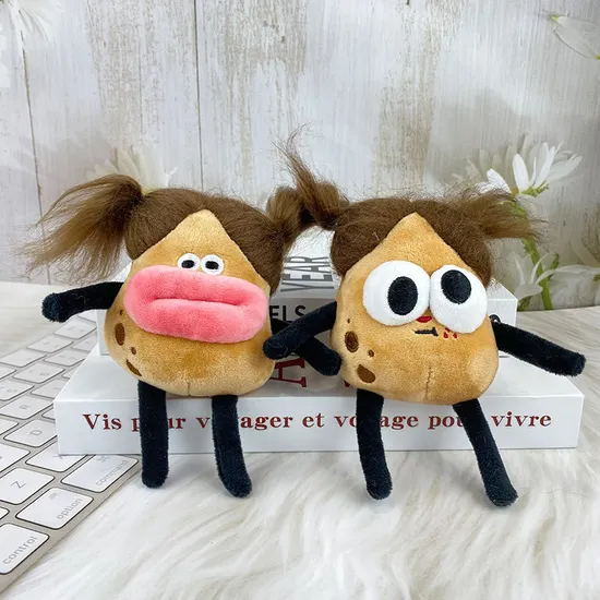 Potato/Sausage Mouth Plush Doll Keychain