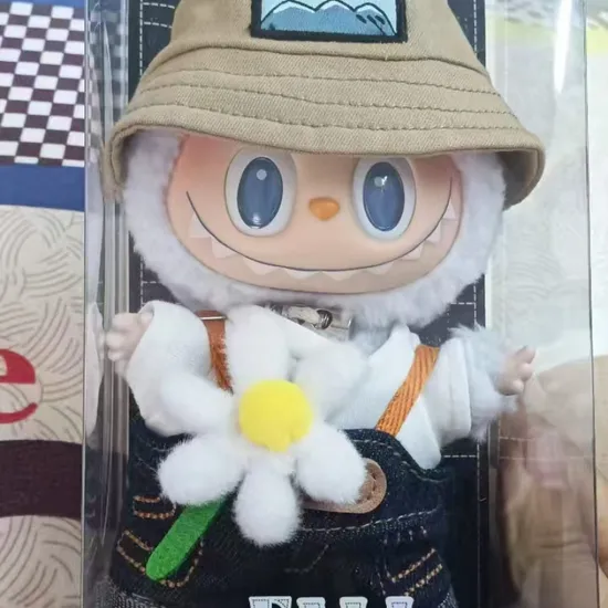 Labubu Fall in Wild Plush Pendant, Made in China 1: 1 Toy Merlion Doll Trendy Play Figures Girls Gifts Blind Box Cute Anime Kawaii Creative Doll
