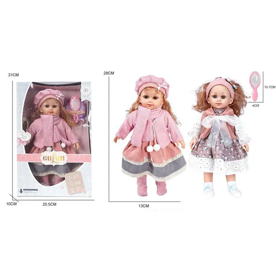 New Arrive Wholesale Kids Pretend Play Toy Girl Dress up Interesting Game IC Girls 16 Inch Baby Doll Toys