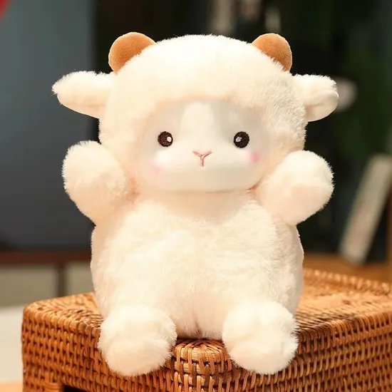 New Products Wholesale Cute Pock Lamb Pillow Girly Heart Plush Doll