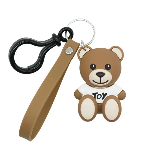 Cute Anime Teddy Beer Key Chain