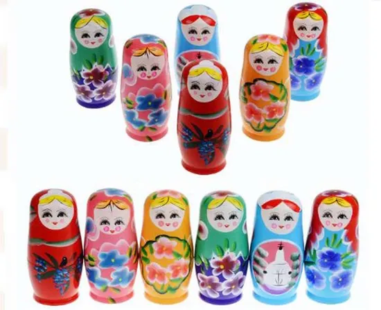Wholesale Custom 19cm DIY Russian Matryoshka Dolls