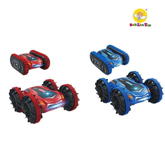 Wholesale 2 in 1 Radio Control Amphibious Stunt Vehicle Car Toys with Lights (Wheel+Track)