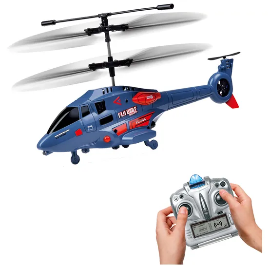 Altitude Hold RC Helicopter Airwolf with Gyro and Light Kids 3 Channels RC Vehicle Toy Remote Control Helicopter Toys RC Plane