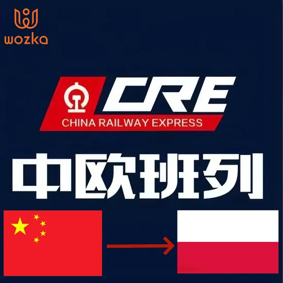 China Railway Express Shipping Agent From China to Europe by Train Transport to Poland