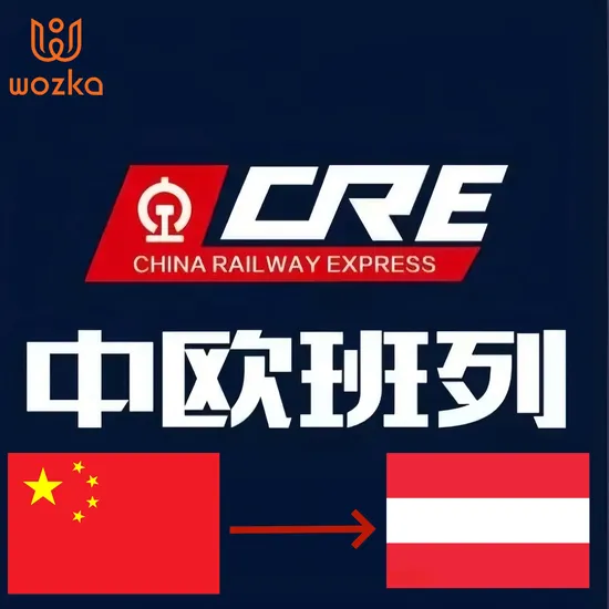 China Railway Express Shipping Agent From China to Europe by Train Transport to Austria