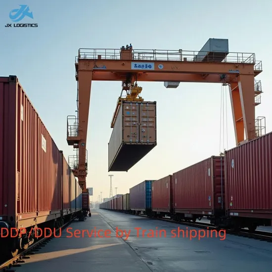 International Logistics From China to EU Large Cargo Railway Transportation DDP