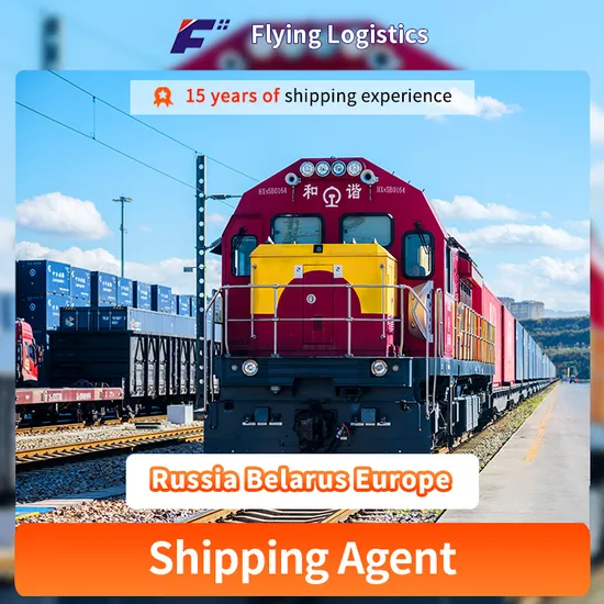 Rail Road FCL LCL Freight Forwarder Transportion Shipping From China to Russia Belarus Europe Railway Freight