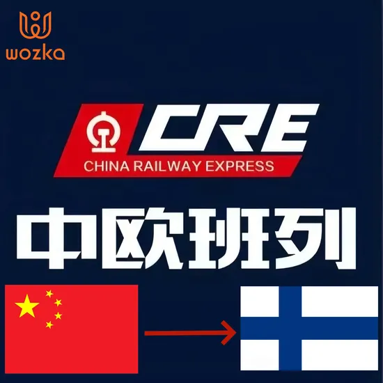 China Railway Express Shipping Company From China to Europe by Train/Truck/Sea Transport to Helsinki Finland