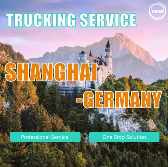 China Container Sea Freight Transportation or Reliable Inland Freight Trucking Service Shipping From Shanghai Guangzhou Qingdao Ningbo Xiamen to Germany