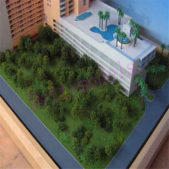 Commercial Hotel Scale Model Making 3D Printing Colour Customized Building Model