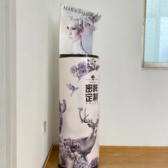Free Standing Commercial Display Advertising Equipment Signage Cosmetics Stand Kiosk