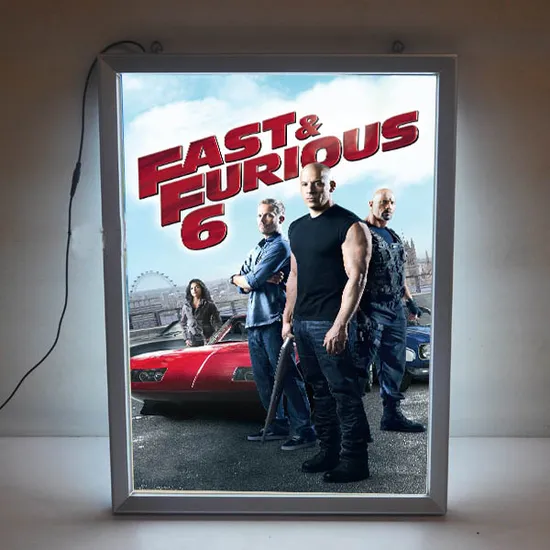 Advertising Acrylic Aluminum Clip-on Frame LED Display Board Price Poster Board Snap Frame Light Box Display Sign Board