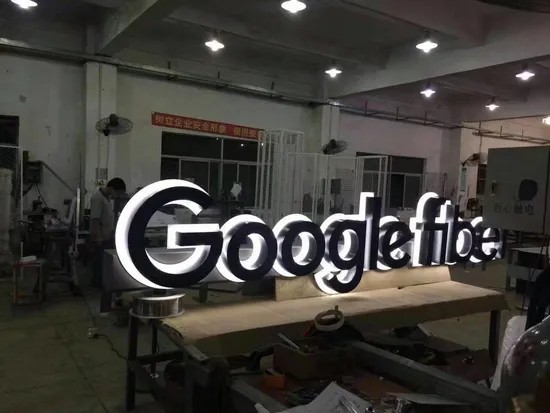 Premium Mirror Stainless Steel LED Back-Lit Channel Letters