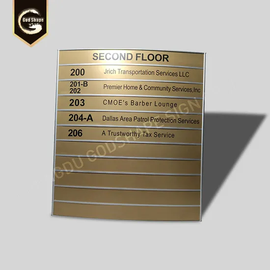 Custom Design Aluminium Wayfinding Signs