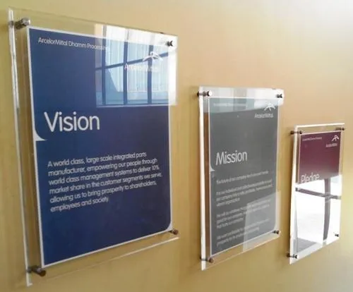 GS Aluminum Changeable Wayfinding Directional Sign Board